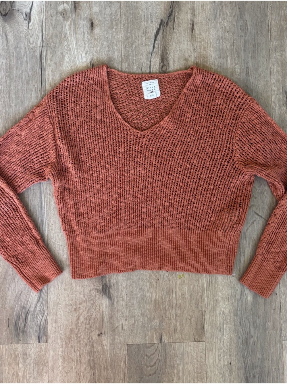 Billabong Feel the Breeze Knit Crochet Sweater